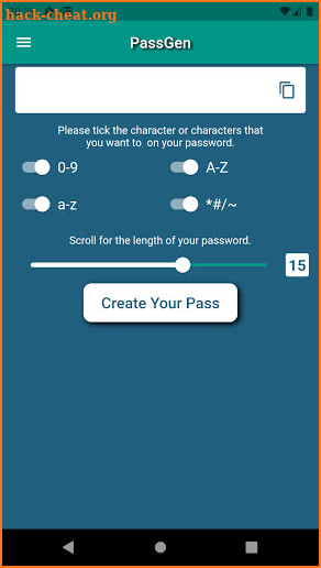 PassGen screenshot