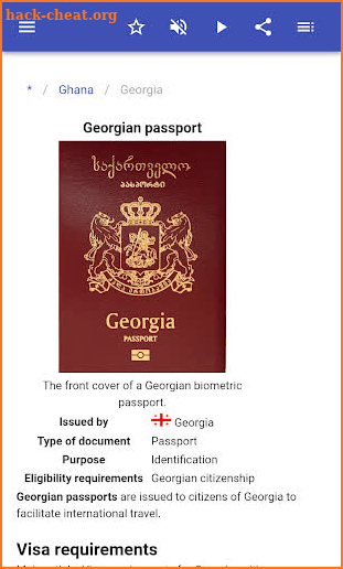 Passport screenshot