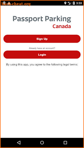 Passport Parking Canada screenshot