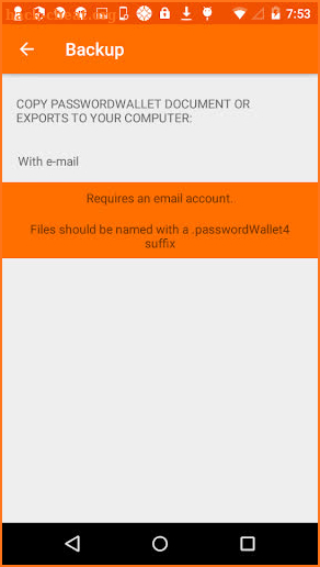 PasswordWallet screenshot