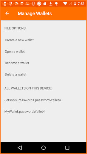 PasswordWallet screenshot