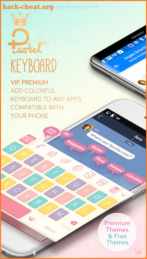 Pastel Keyboard Themes Color screenshot