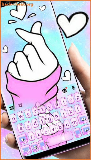 Pastel Love Keyboard Theme screenshot