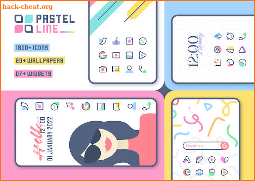 PastelLine IconPack screenshot