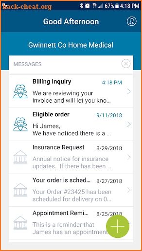 Patient Hub by Brightree screenshot