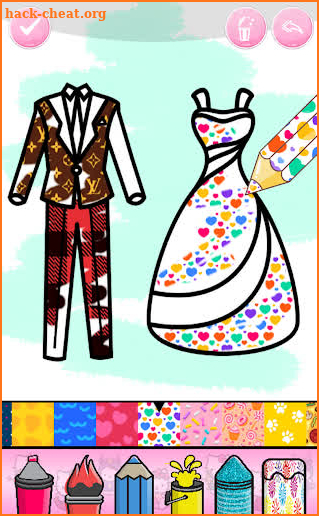 Pattern Coloring Game For Dresses screenshot