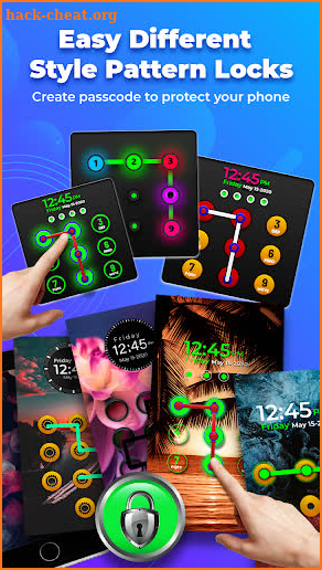 Pattern Lock Screen : Gesture lock Screen App screenshot