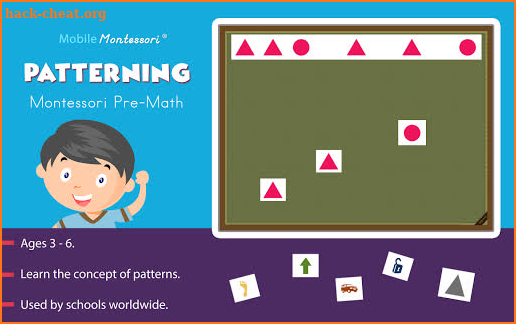 Patterning - A Montessori Pre-Math Exercise screenshot