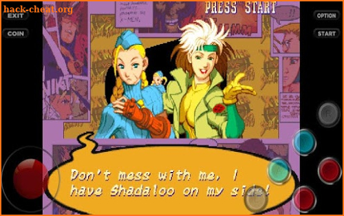 pause x men vs street fighter screenshot