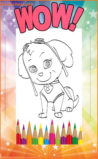 Paw Color Patrol coloring book for kids screenshot