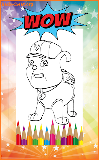 Paw Color Patrol coloring book for kids screenshot