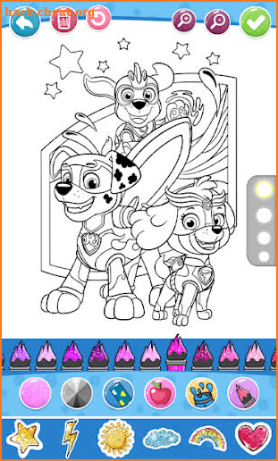 Paw Coloring Book for Puppy patrol Cartoon Kids screenshot