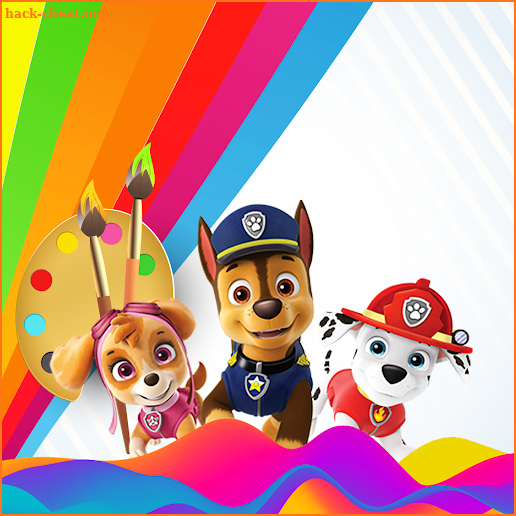 Paw Dog Patrol Coloring Pages screenshot