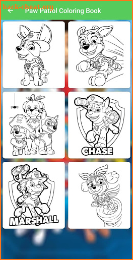 Paw Hero Patrol Coloring Book screenshot