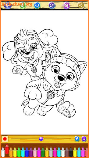 Paw Hero Puppy Patrol Coloring Game screenshot