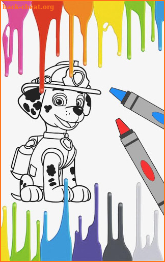 Paw patrol coloring screenshot