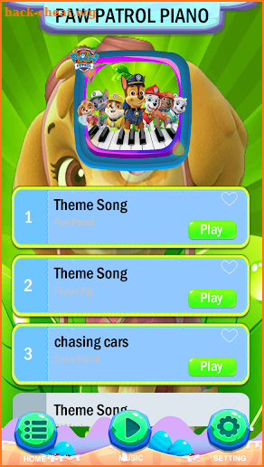 PAW PATROL MAGIC PIANO screenshot