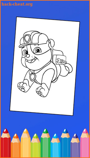 Paw Puppy On Patrol Coloring Pages screenshot