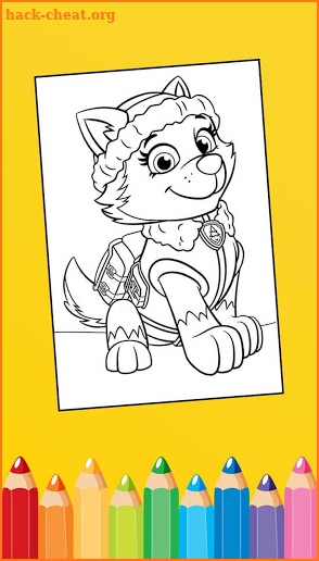 Paw Puppy On Patrol Coloring Pages screenshot