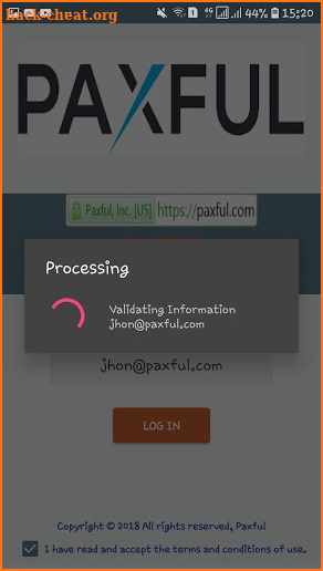 PAXFUL Help screenshot