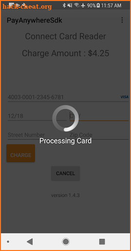 PayAnywhere SDK screenshot