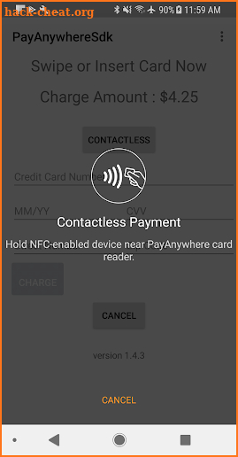 PayAnywhere SDK screenshot