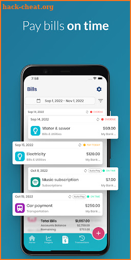 Paycheck Buddy: Bill Organizer screenshot