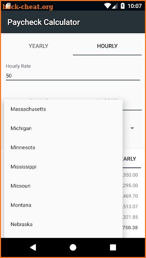 Paycheck Calculator screenshot