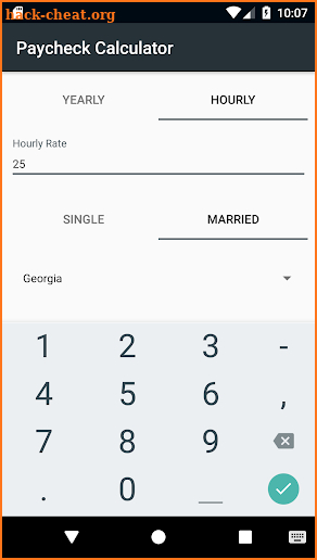 Paycheck Calculator screenshot