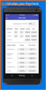 PayCheck Paystub Calculator Pro screenshot