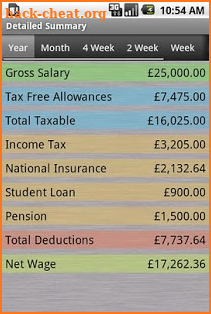 PAYE Tax Calculator Pro screenshot