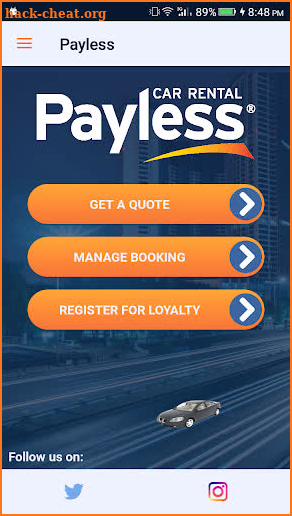 Payless Car Rental screenshot