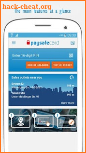 paysafecard – pay cash online screenshot