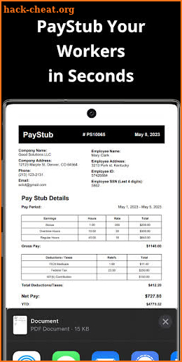 PayStub: PaySlip PDF Generator screenshot