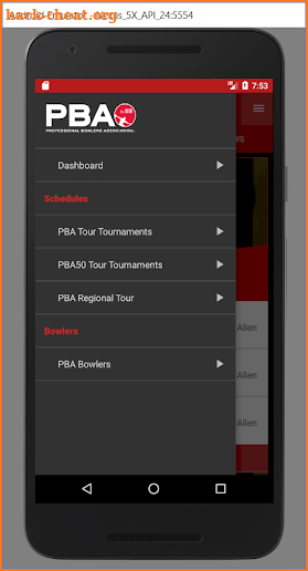 PBA screenshot