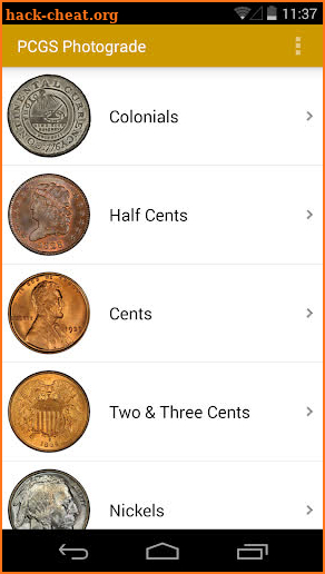 PCGS Photograde - US Coin Grading with Images screenshot