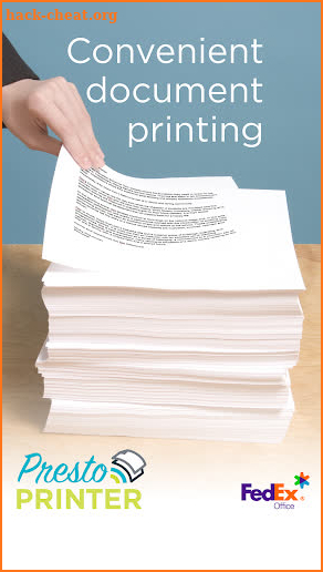 PDF Printing at FedEx Office screenshot