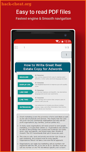 PDF Reader and PDF Editor for Android screenshot