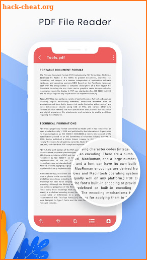 PDF Reader, Document Viewer -PDF Master Tool(Dark) screenshot