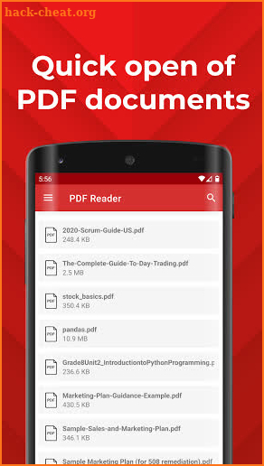 PDF Reader for Android screenshot