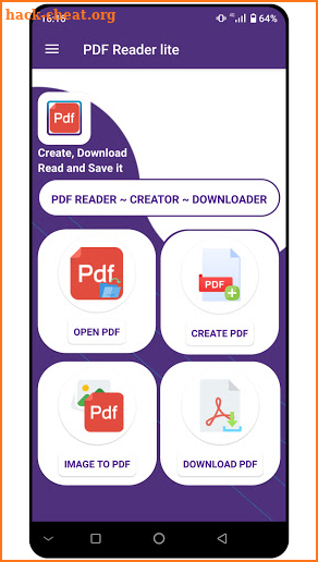 PDF Reader lite - PDF Creater,Viewer & converter screenshot