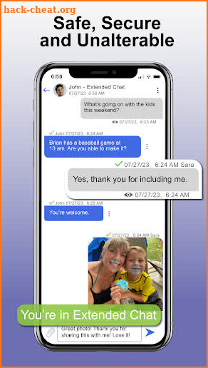 Peaceful CoParenting Messenger screenshot