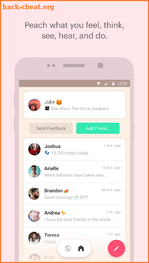 Peach — share vividly screenshot