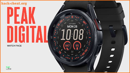 Peak Digital Watch Face screenshot