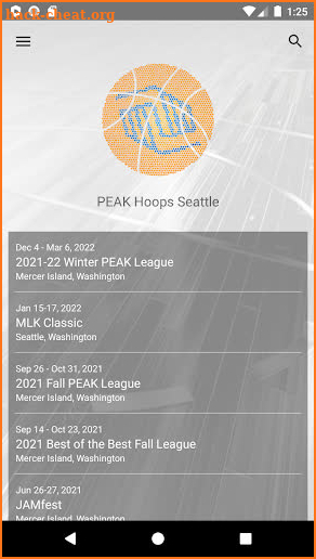 PEAK Hoops Seattle screenshot