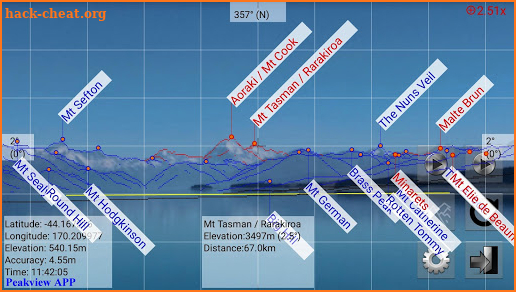 Peakview - peak identification screenshot