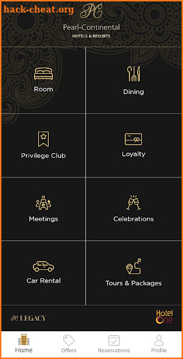 Pearl Continental Hotels screenshot