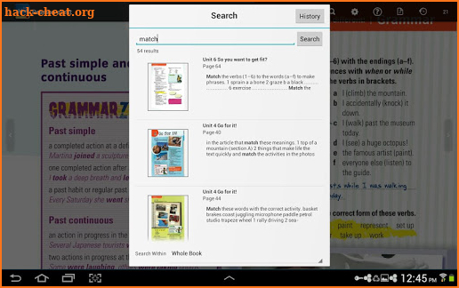 Pearson eText for Schools screenshot