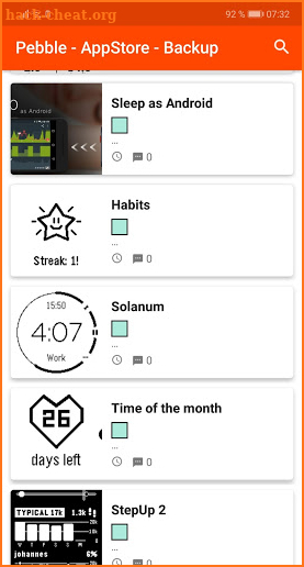 Pebble - App Store - Backup screenshot