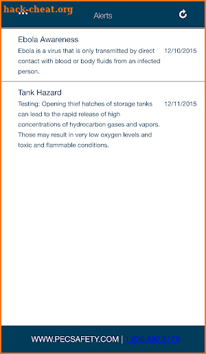 PEC Safety App screenshot